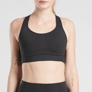 New Athleta Hustle Bra Supersonic Black 36D 36DD